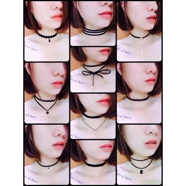 Combo 12 vòng choker nữ cá tính và thời trang