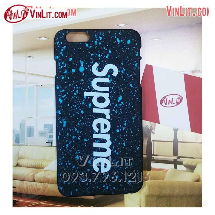 Ốp lưng iphone 6 plus / 6s plus 3d supreme - màu xanh
