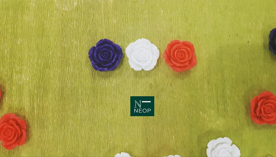 Bộ 3 nến tinh dầu thơm hoa lài - hoa hồng - hoa oải hương neop - 100% natural