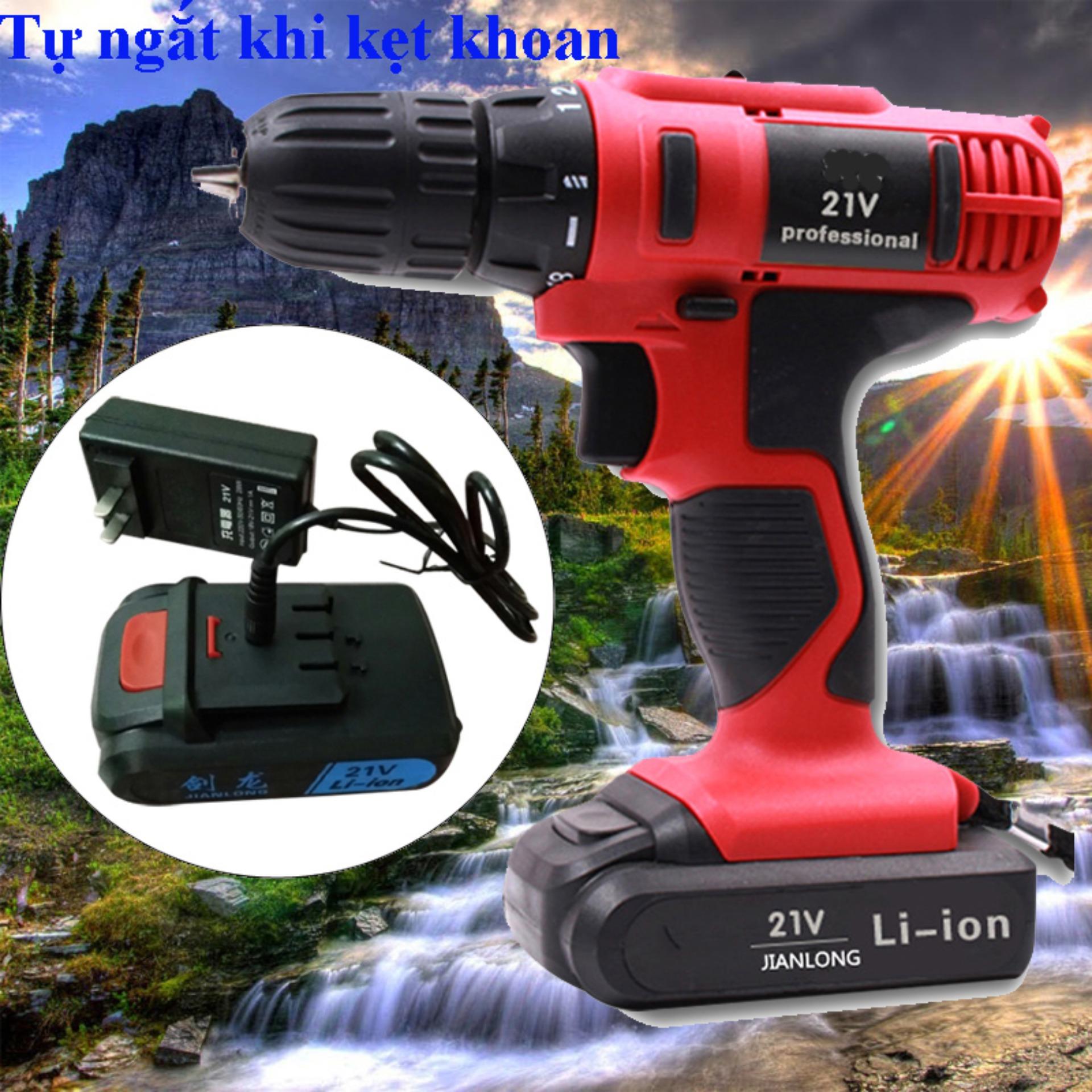 Máy Khoan Trung Ương, Khoan Pin Vặn Vít, Máy Khoan Pin Mini Đa Năng Voto 21V - H91, Hoan Gỗ , Khoan Sắt, Khoan Gạch Men Vv….