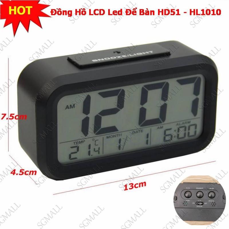 Ban Dong Ho Cam Ung, Đồng Hồ Lcd Led Để Bàn Hd51 - Hl1010 Với 4 Chức Năng Đồng Hồ - Báo Thức - Nhiệt Kế - Lịch, Cảm Biến Ánh Sáng Tự Động, Không Gây Nhức Mỏi Mắt Ban Đêm, Thiết Kế Nhỏ Gọn, Bảo Hành Uy Tín. bán chạy