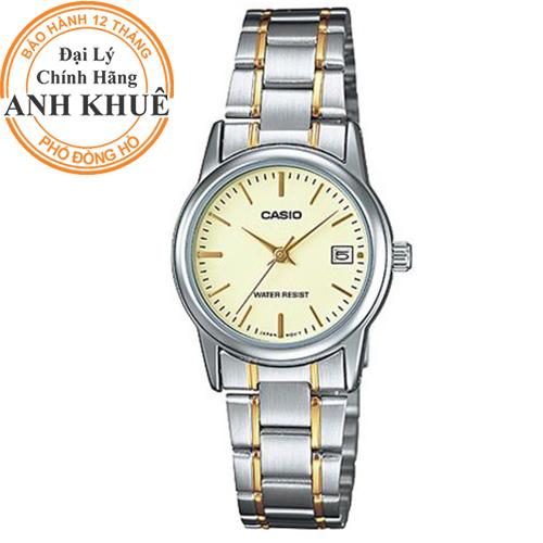 Đồng hồ nữ dây kim loại Casio Anh Khuê LTP-V002SG-9AUDF