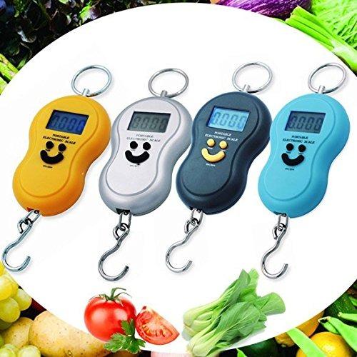 Cân Điện Tử Cầm Tay Du Lịch Portable Mini 50Kg - Đen Cam Xanh