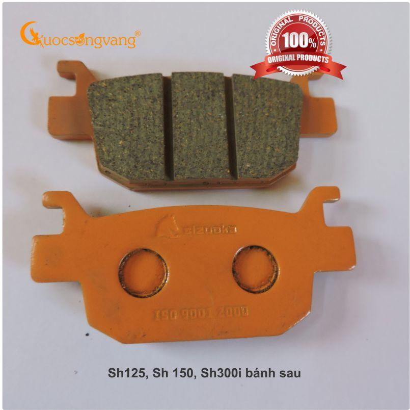 Bố thắng đĩa, Má phanh đĩa chống trượt Sh125, Sh 150, Sh300i bánh sau PADSZK09 hiệu Sizuoka Cuocsongvang