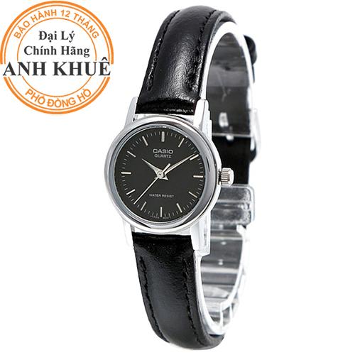 Đồng hồ nữ dây da casio anh khuê ltp-1095e-1adf