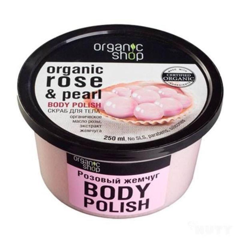 Tẩy Tế Bào Chết Toàn Thân Organic Shop Organic Rose & Pearl Body Polish 250ml nhập khẩu