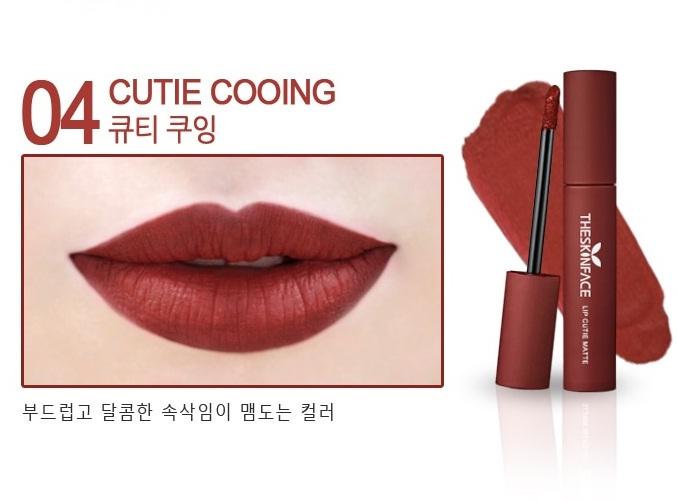 Son kem lì the skin face lip cutie matte 04: cutie cooing