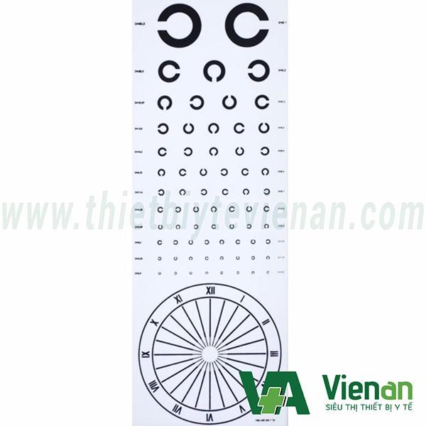 Bảng đo thị lực chữ C khoảng cách 5m - Kiểm tra mắt cho bé mỗi ngày