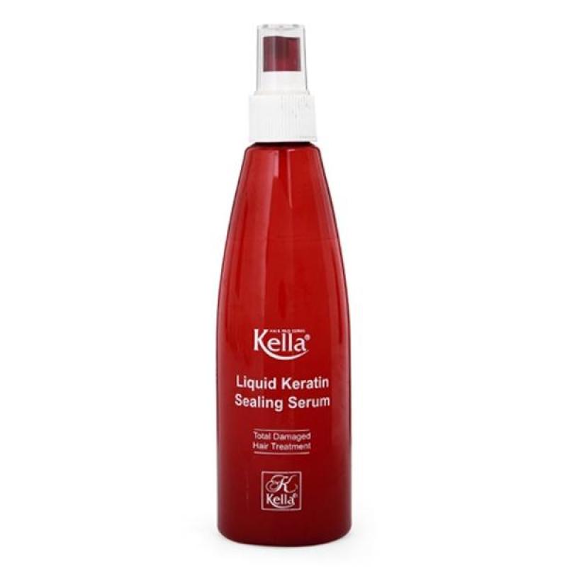 Xịt dưỡng tóc Keratin phục hồi hư tổn Kella 250ml đỏ nhập khẩu