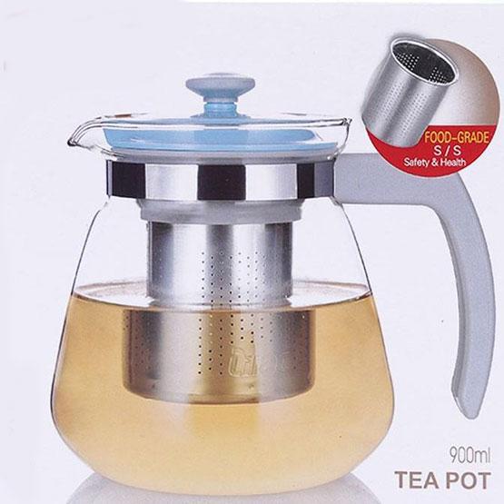 Bình Lọc Trà Thủy Tinh Lưới Lọc Inox 304 Chống Gỉ T.H Liac