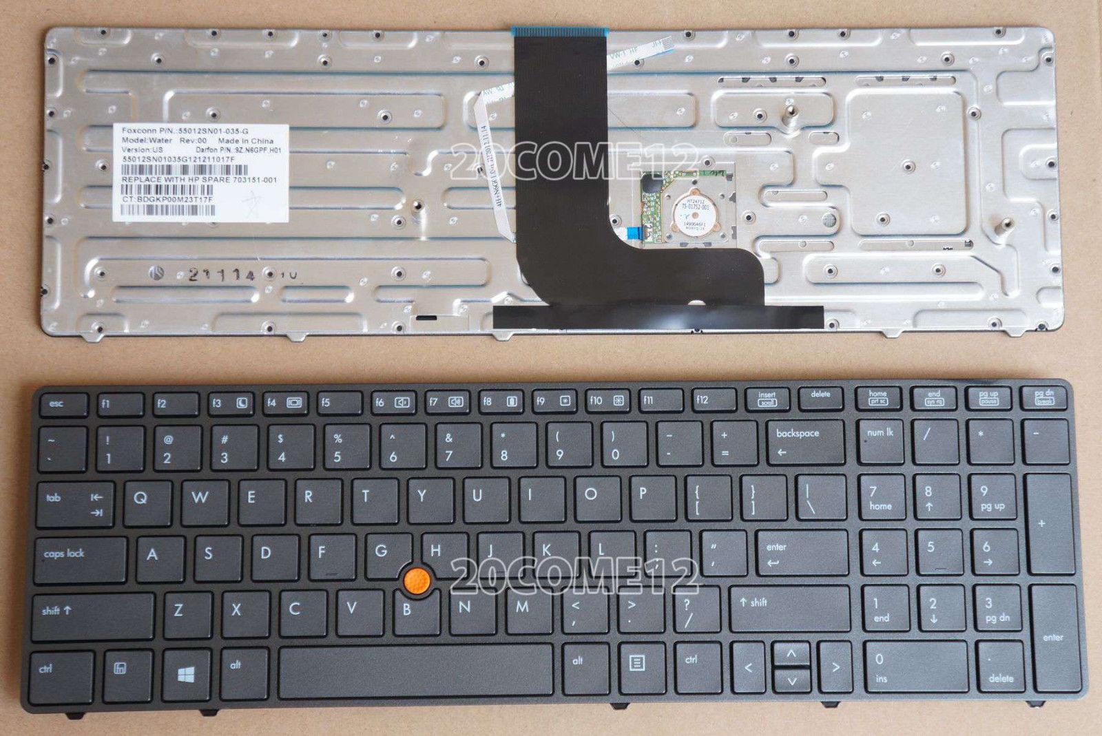 Bàn phím laptop hp elitebook 8560w 8570w..
