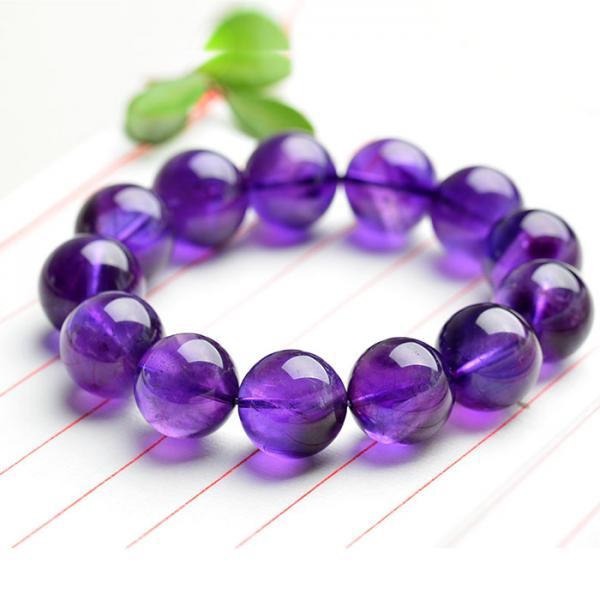 Vòng Tay Phong Thủy Đá Thạch Anh Tím Tự Nhiên Cao Cấp