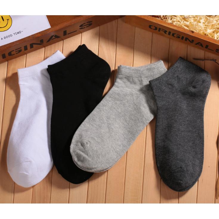 Bộ 5 đôi tất nam trơn cổ ngắn siêu ấm áp và mềm mịn