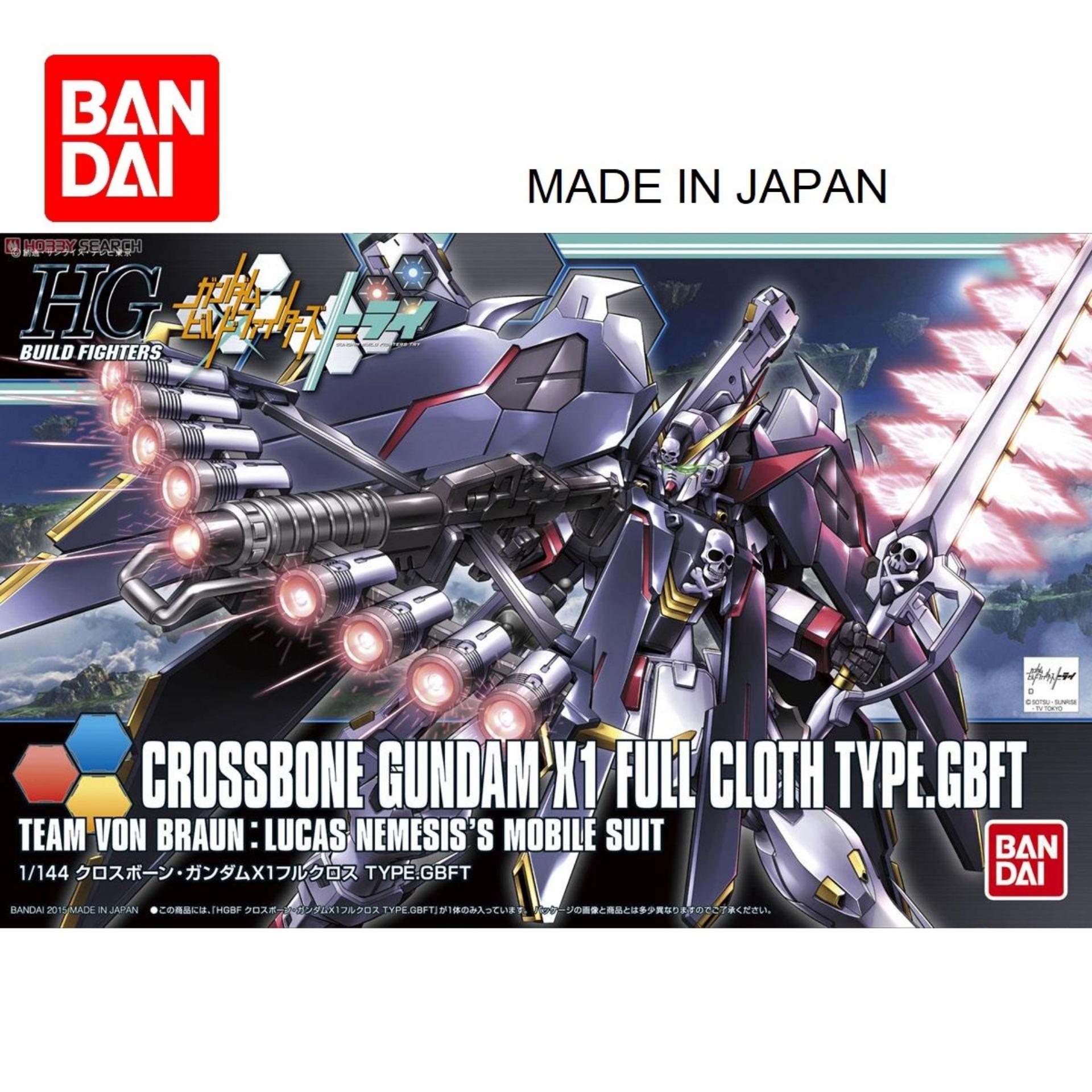 Mô hình gundam bandai 1/144 hgbf crossbone gundam x1 full cloth type.gbft serie hg build fighters
