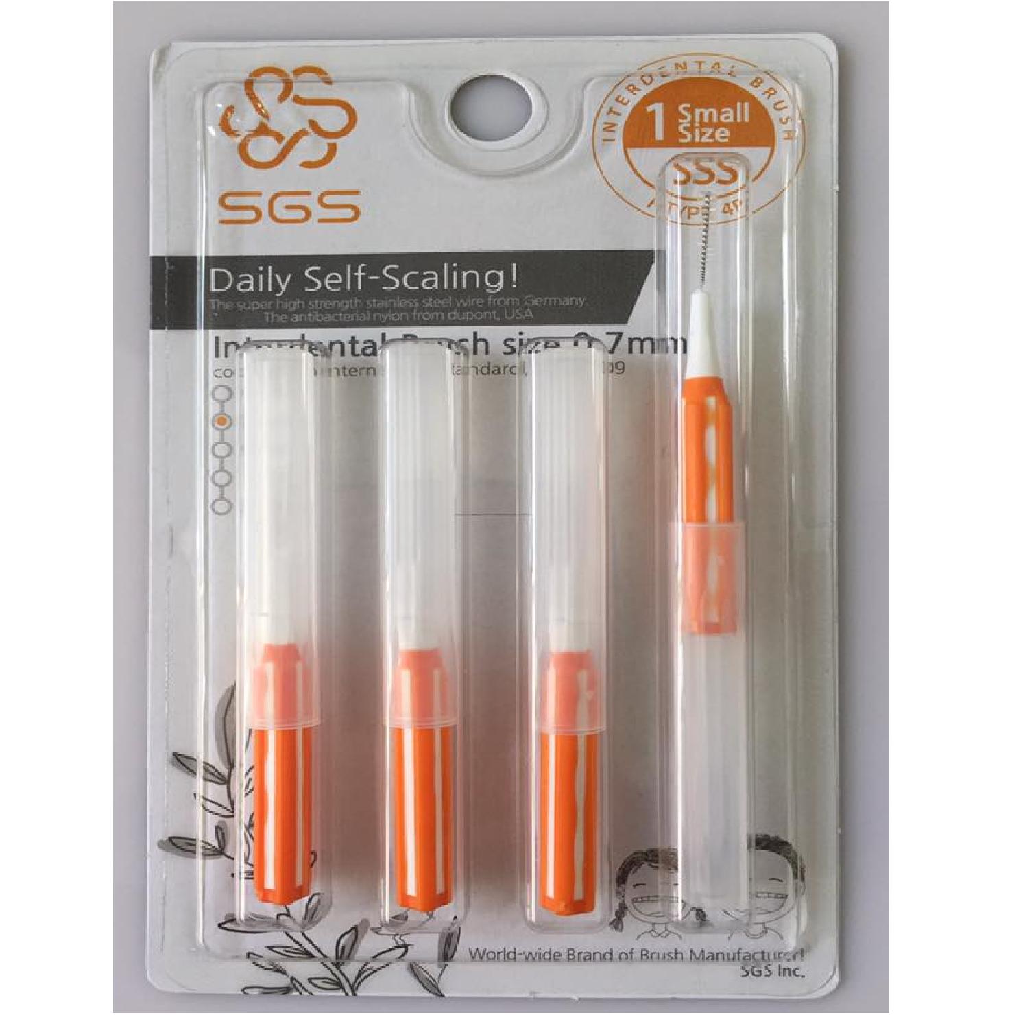 Bàn chải kẽ răng cao cấp SGS dạng I size 0.7mm nhập khẩu từ Hàn Quốc