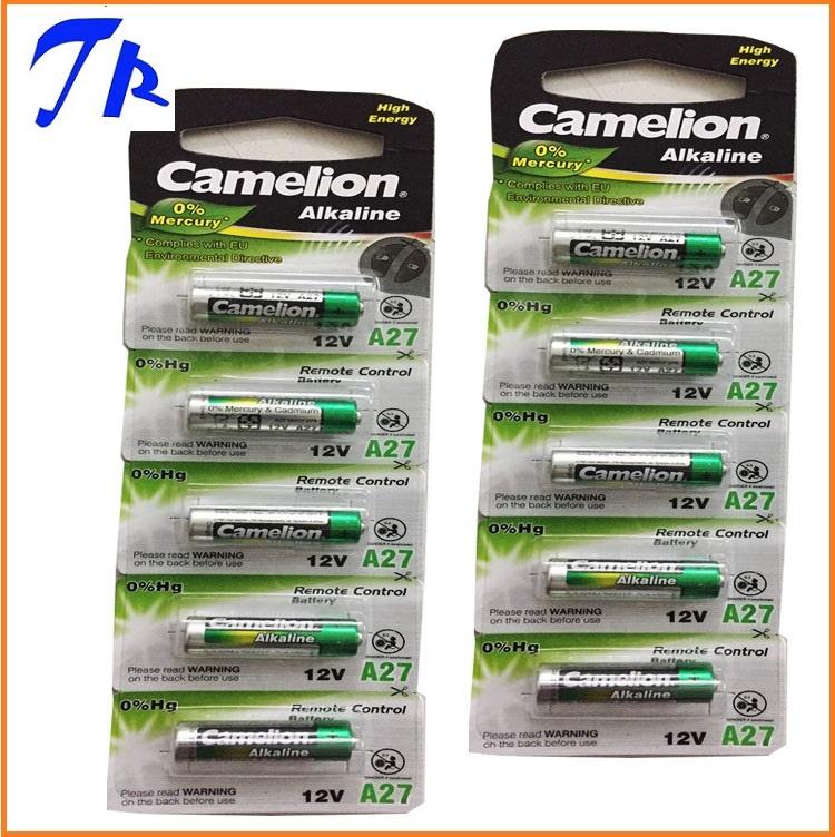 [HCM]10 viên Pin A27 12V Camelion pin cửa cuốn A27
