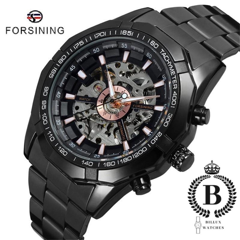 Đồng hồ Nam cơ Forsining dây kim loại - 46mm