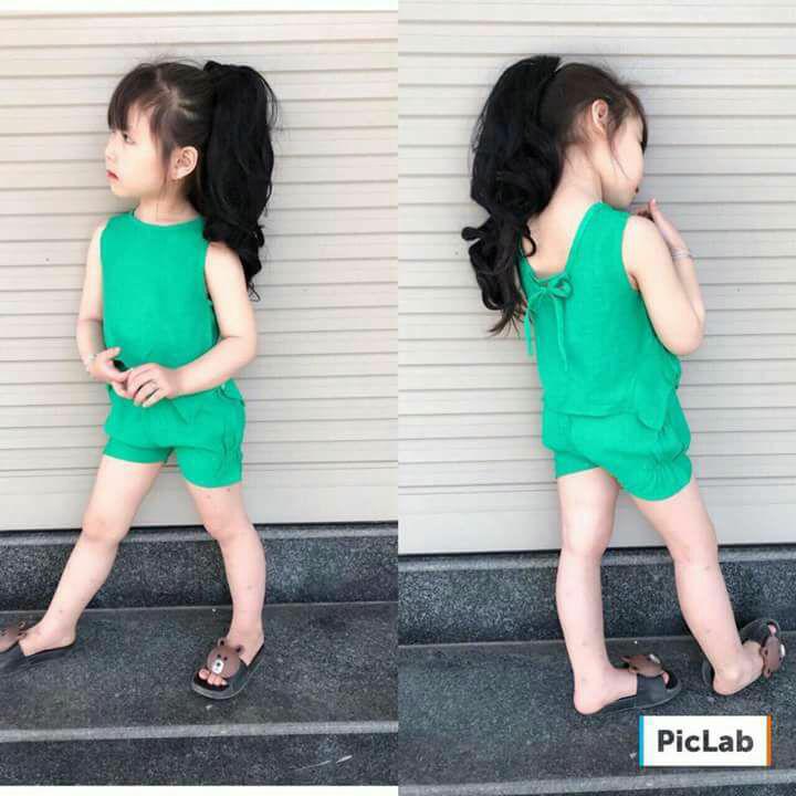 Bộ thô đũi xinh cho be gái