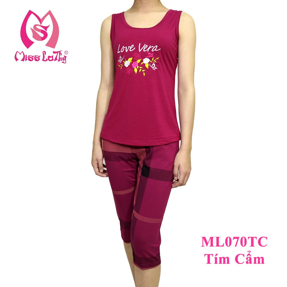 ML070 - Bộ mặc nhà Love Vera MISS LATHY tay ngắn quần lửng