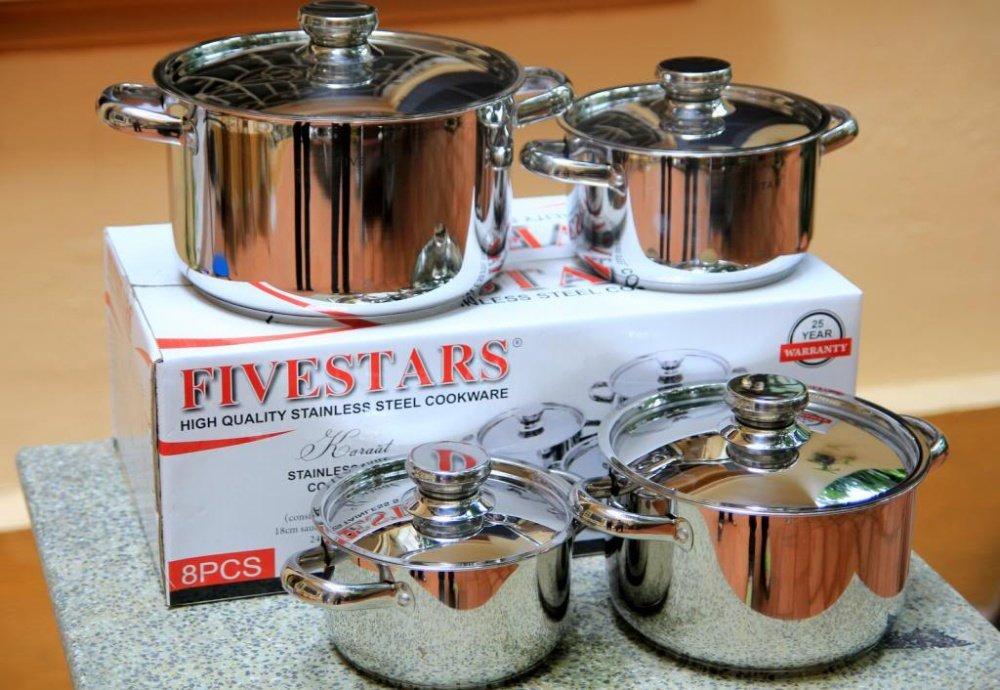 Bộ 4 nồi inox cao cấp karat five star fs08ck