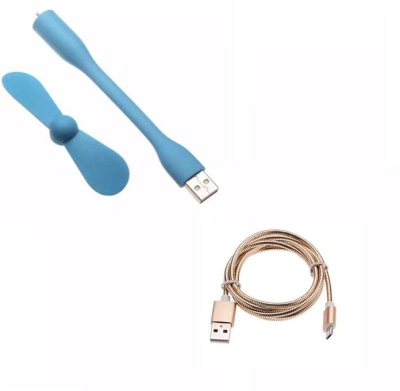 Bảng giá Quạt USB mini cánh rời / USB Fan (Xanh) + Tặng cáp sạc bọc dù đầu Samsung siêu bền Phong Vũ