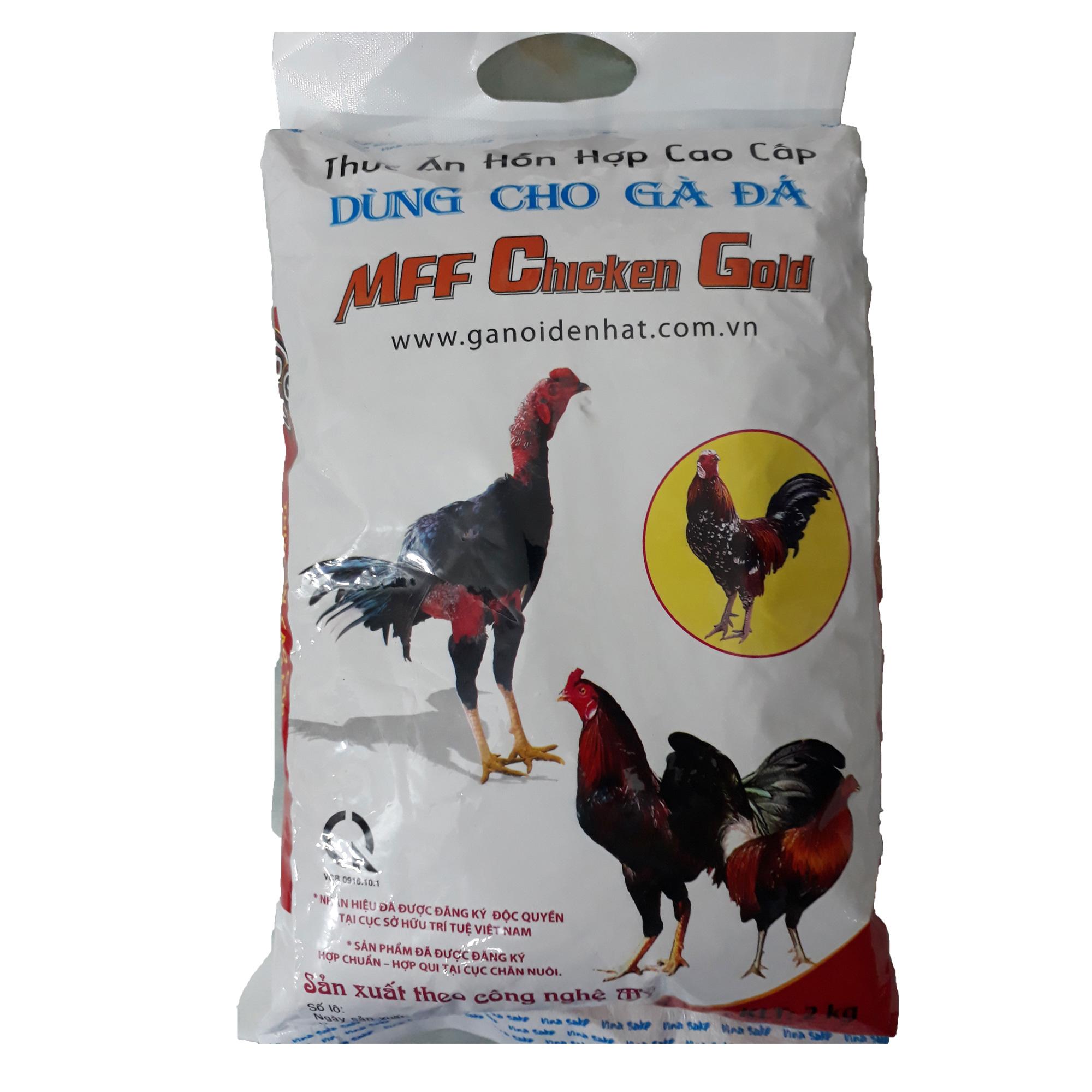 Cám Gà Đá MFF Chicken Gold Lớn 2kg - Thức Ăn Gà Cao Cấp Vinasake