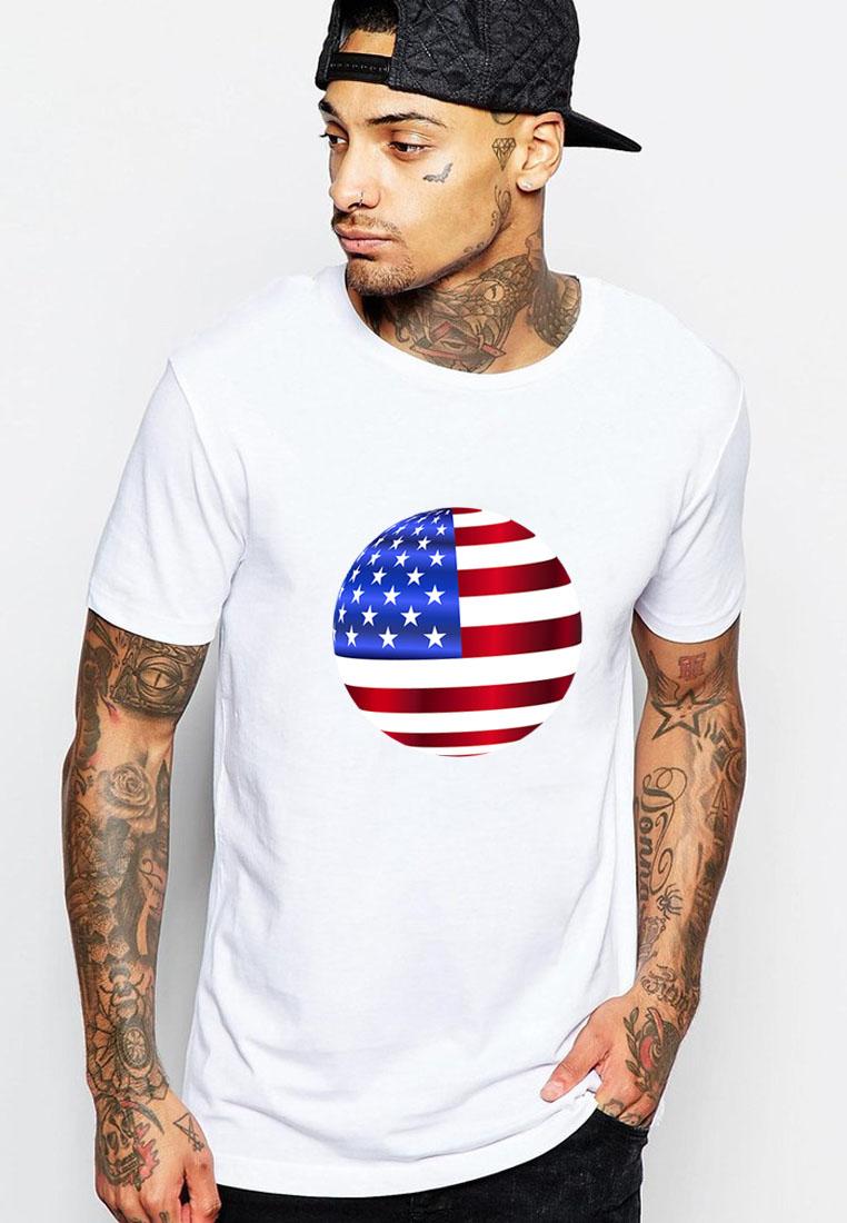 [HCM]Áo thun nam cổ tròn in hình World cup 2018 cờ Mỹ form rộng vải đẹp dày mịn AokNam627