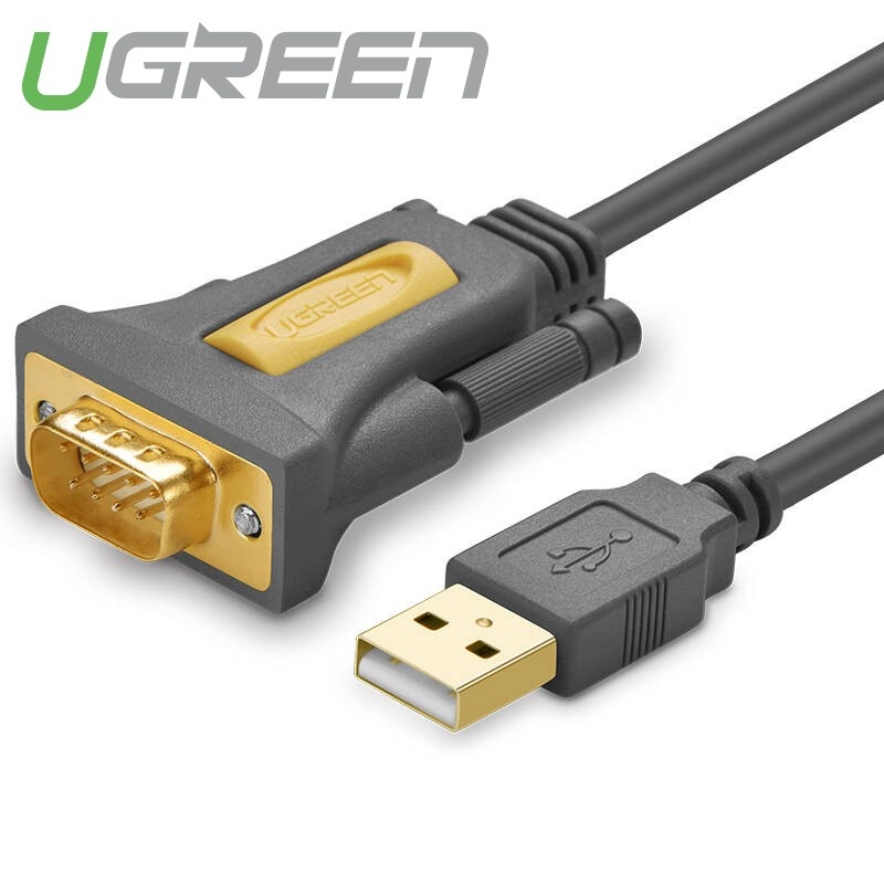 Dây USB 2.0 sang COM DB9 RS-232 chipset PL2303TA dài 1-3m UGREEN CR104 Dây USB 2.0 sang COM DB9 RS-232 chipset PL2303TA dài 1-3m UGREEN CR104