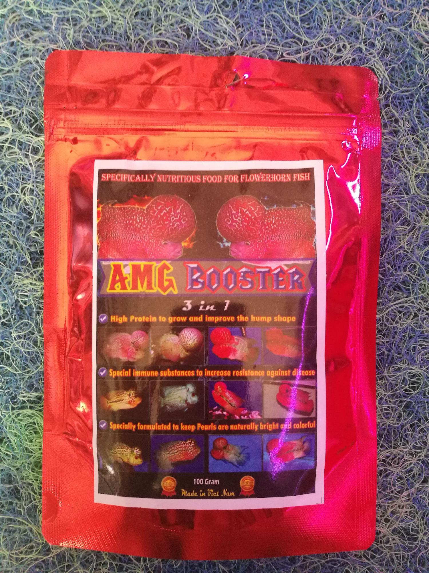 Thức ăn cho cá la hán AMG tăng châu đầu màu