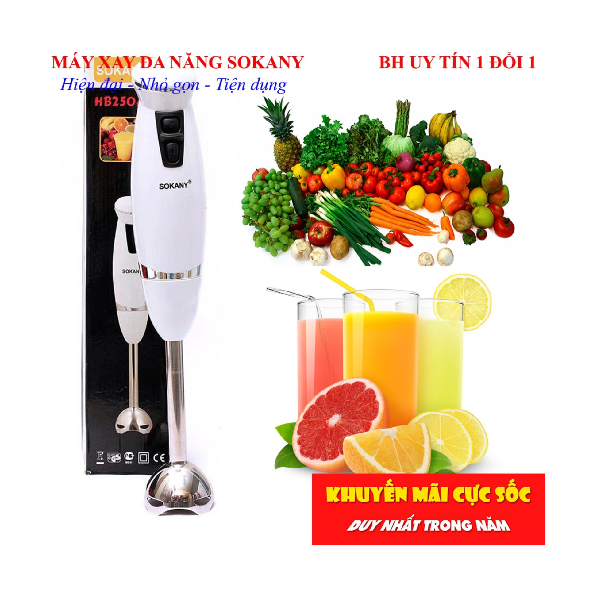 Máy xay cháo cho trẻ em , Máy xay cho bé - Máy xay cầm tay Sokany -Loại tốt, giá rẻ,  Kiểu dáng nhỏ gọn, tiện dụng  M299 - Bh uy tín 1 đổi 1 bởi TechMart