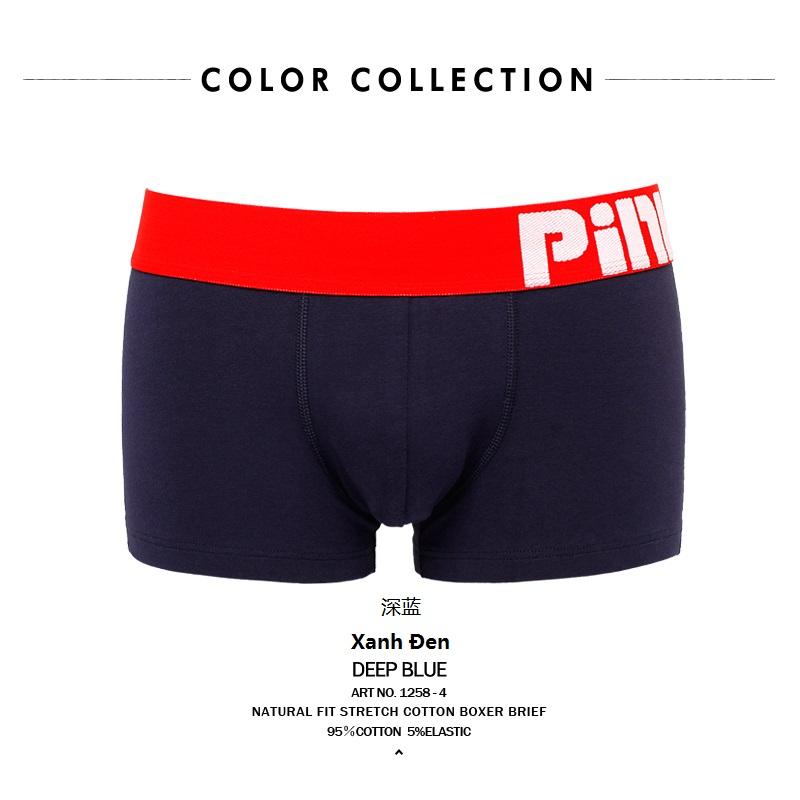 Quan lot nam underwear boxer brief Pink Hero 1258