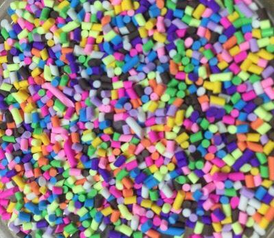 [HCM]50g cốm trộn trang trí slime - cốm cầu vồng