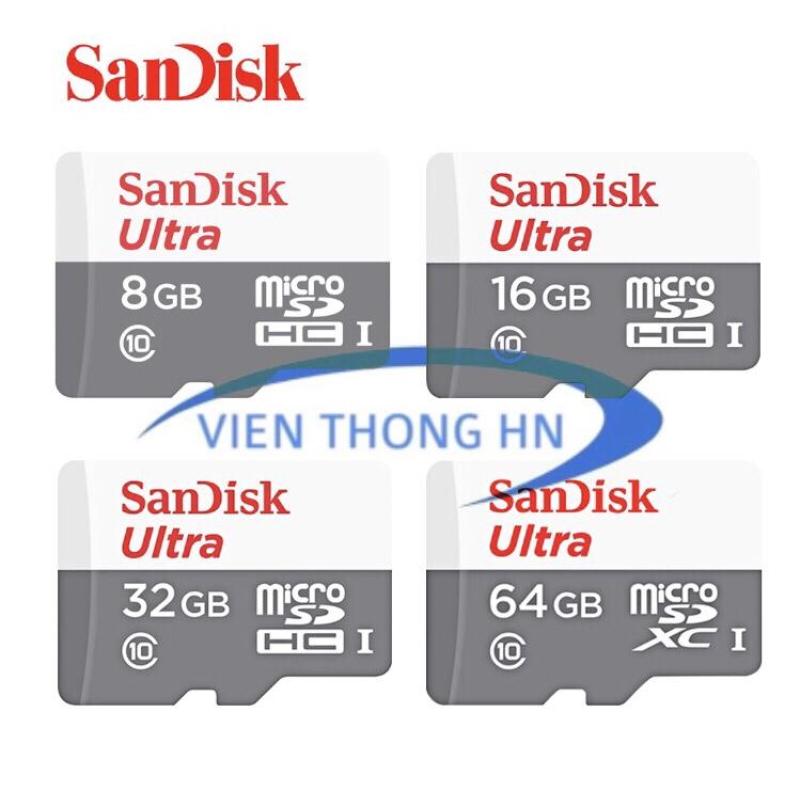 THẺ NHỚ  SanDisk MicroSDHC 8G 16G 32G 64G - BH 5 NĂM 1 ĐỔI 1