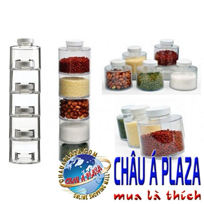 Combo 5 hủ đựng gia vị trong suốt ca1205