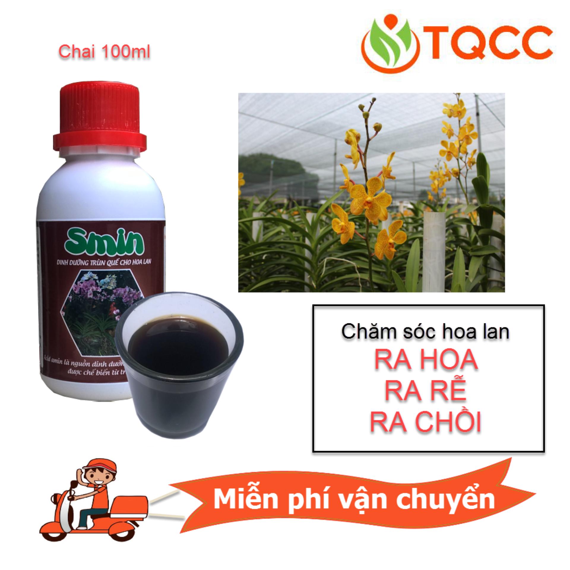 Phân bón lá sinh học Smin chăm sóc hoa lan ra hoa chồi rễ
