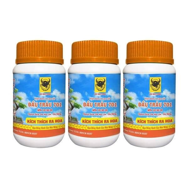 Phân bón lá đầu trâu 701 kích thích ra hoa lọ 100g