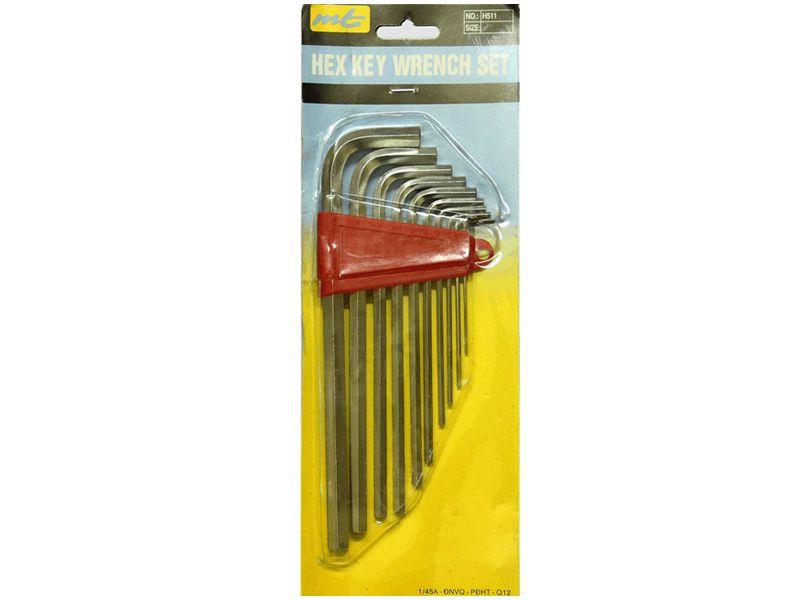 Bộ lục giác MT 10 cây 1.5, 2, 2.5, 3, 4, 5, 5.5, 6, 8, 10mm