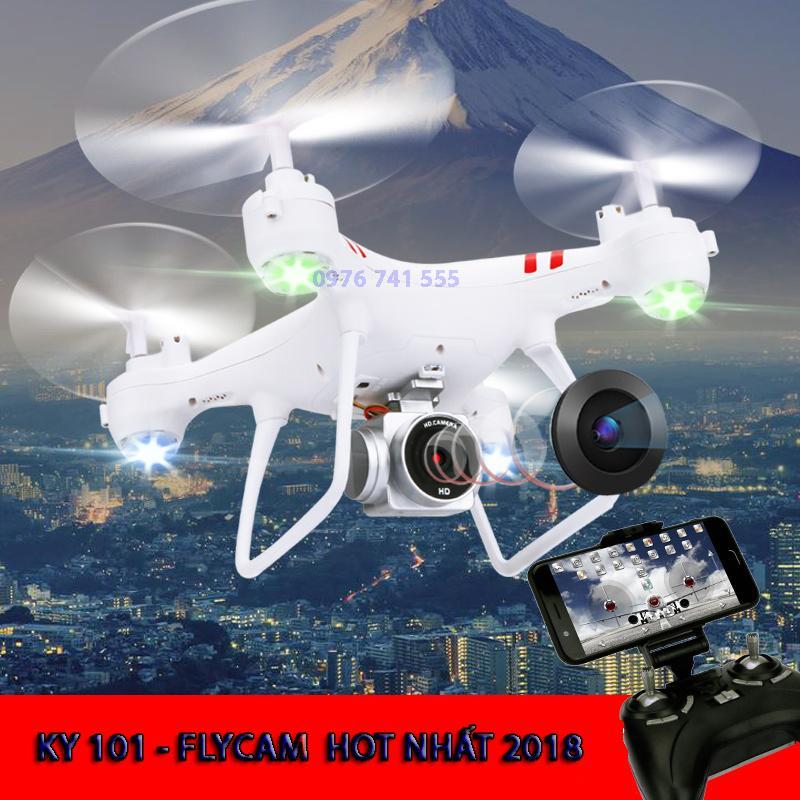 [Tặng 1 pin] Máy bay chụp ảnh Flycam KY101 – Máy bay chụp ảnh Selfie, kết nối Wifi với điện thoại + Tặng tay cầm điều khiển từ xa