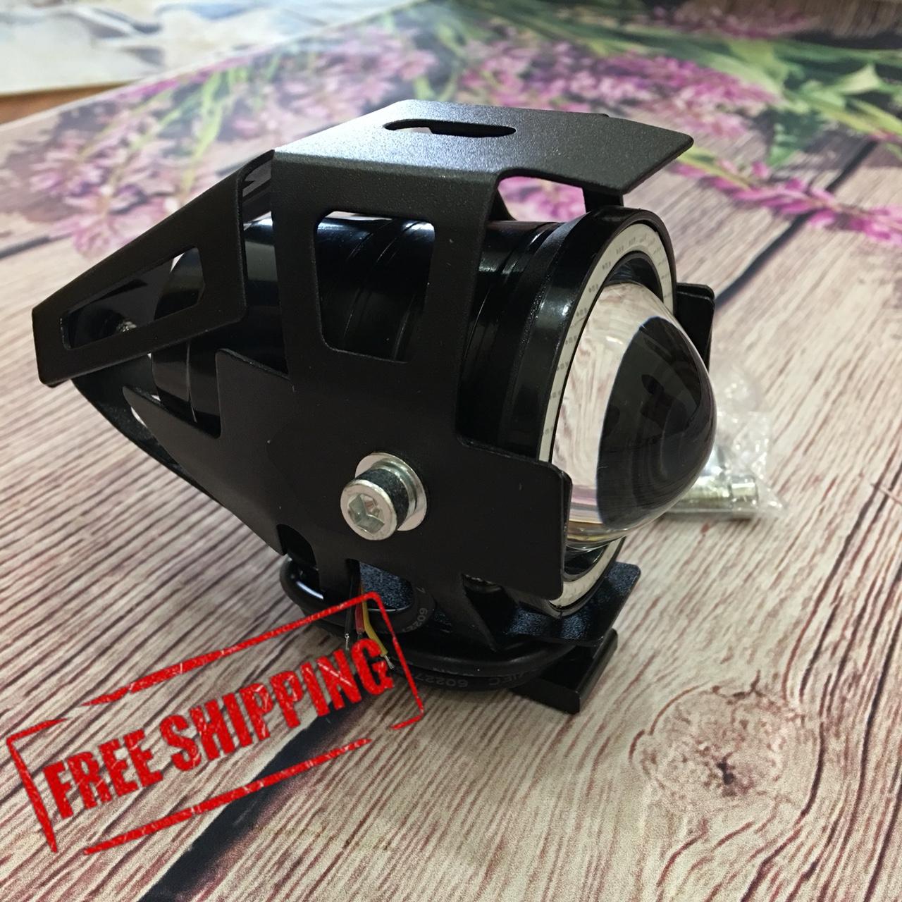 [MIỄN SHIP] Độ đèn bi cầu LED U7 ( có viền led) cực chất cho xe máy, ô tô   FS88-U7