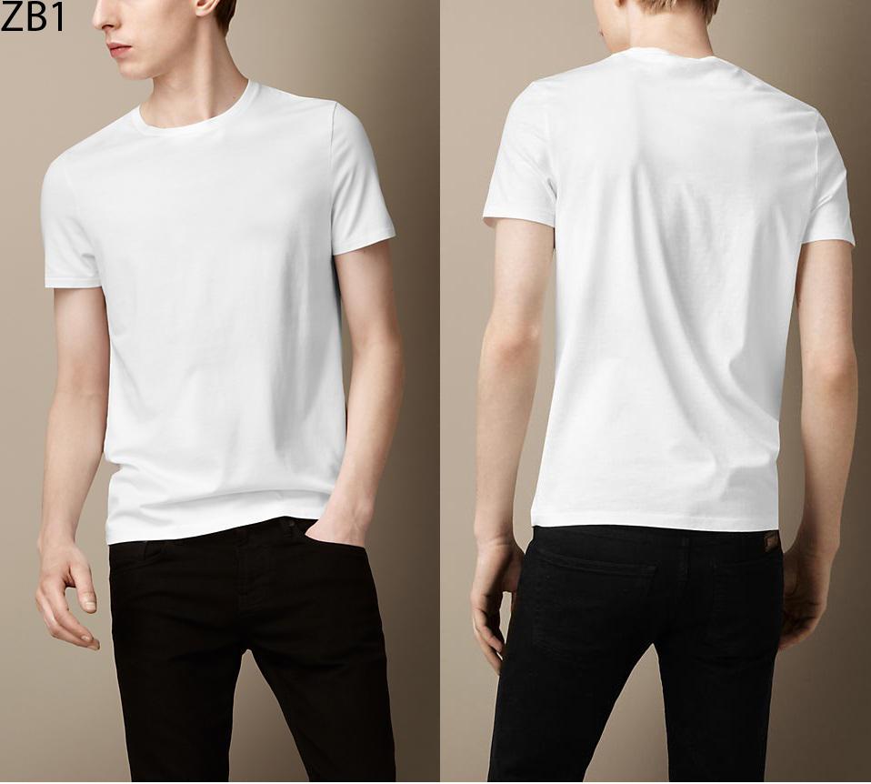 Áo thun trơn cộc tay nam 100% cotton