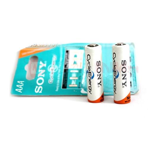 Vĩ 2 viên pin sạc aaa sony