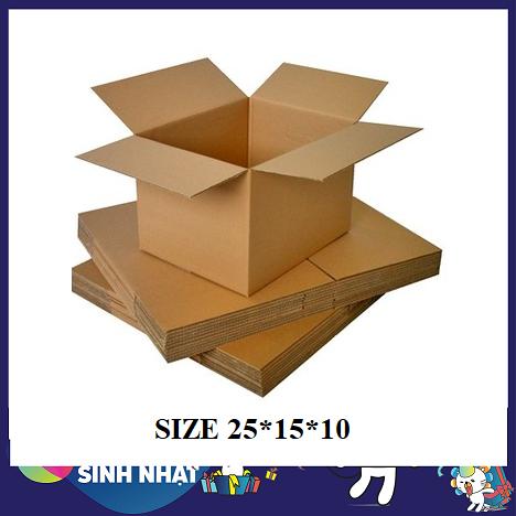 [HCM]Bộ 10 Thùng Giấy Carton 25*15*10 (cm)