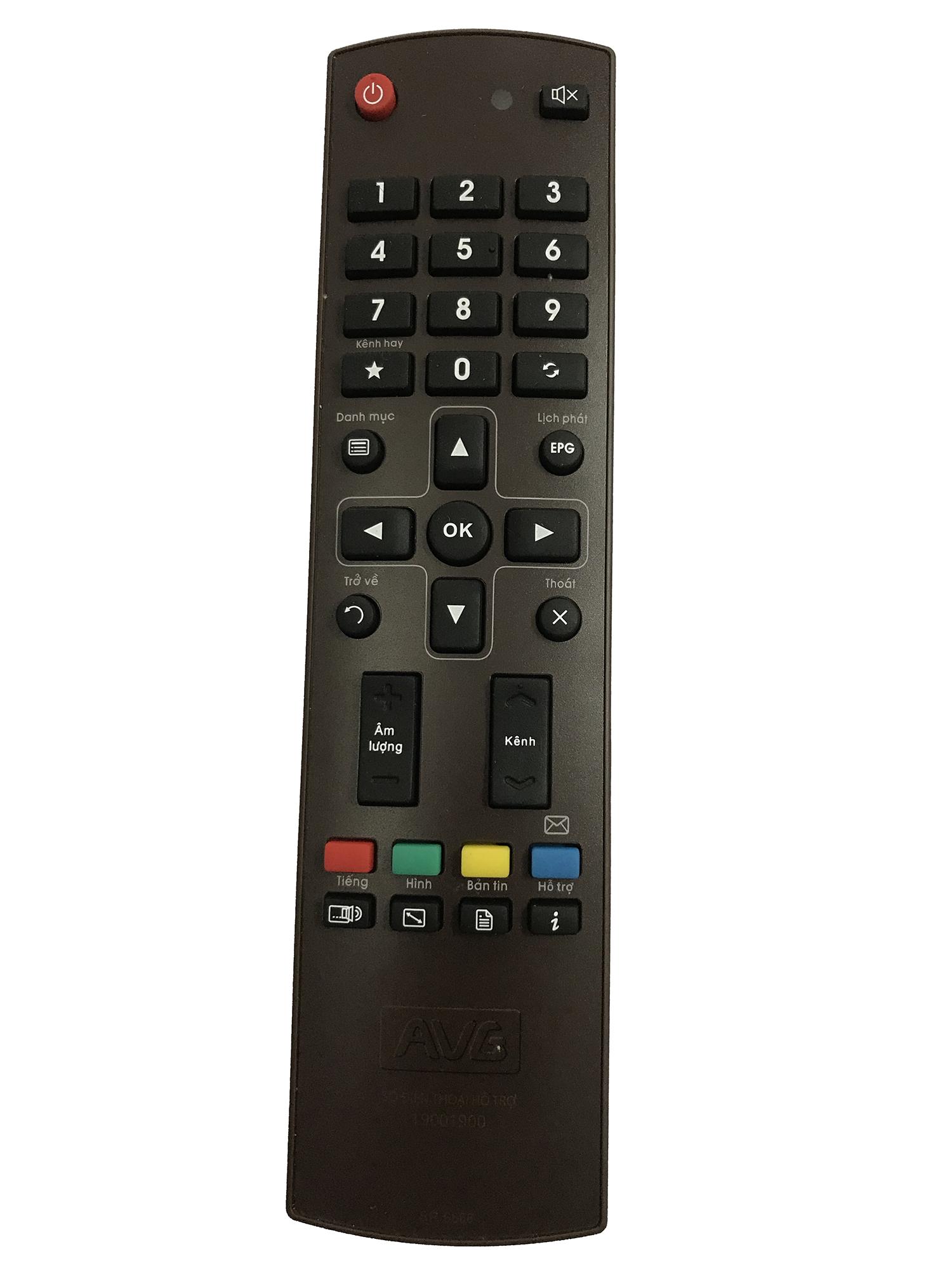 Điều khiển đầu truyền hình an viên AVG - SR 6666 (Nâu)