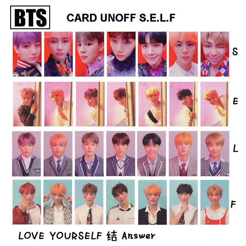 Card hình có phủ bóng BTS Love Yourself ANSWER new 2018