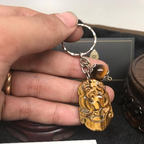 Móc Khóa 12 Con Giáp Đá Mắt Hổ - Chó [Tuất].jpeg