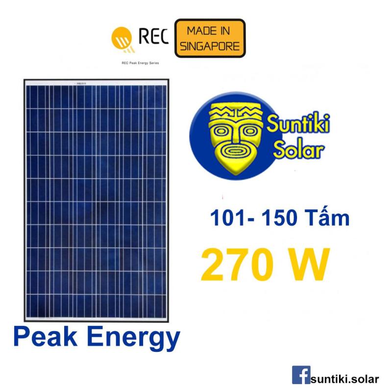 Bảng giá Tấm pin năng lượng mặt trời REC (Solar Panel) 270W (101 - 150 tấm)