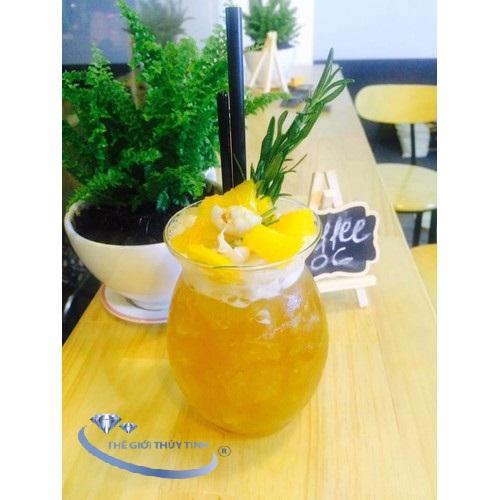 Ly Thủy Tinh Uống Sinh Tố Bầu Dục Nhỏ 480ml