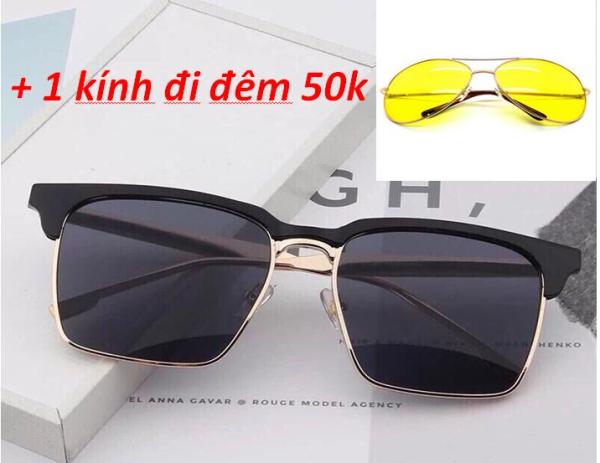 Giá bán [HCM]KÍNH MÁT NAM UNISEX HOT NHẤT + 1 KÍNH ĐI ĐÊM