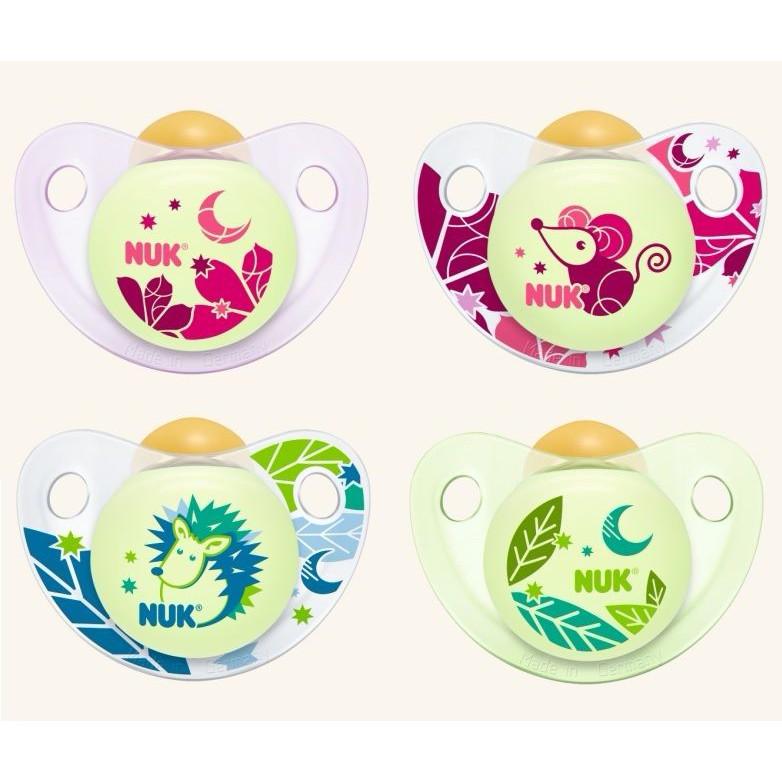 Ty ngậm Nuk silicone đôi Night/day đủ size V919