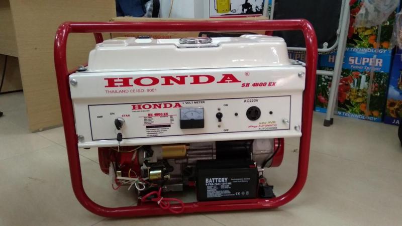 Máy phát điện Honda Thái Lan sh 4500EX chạy xăng,đề nổ